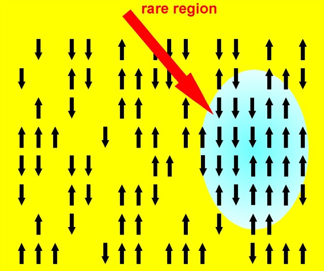 Schematic of a rare region